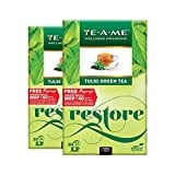 TE-A-ME Tulsi Green Tea (Pack of 2, 25 Pieces)