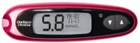 OneTouch Ultra Easy Glucometer (25 Strips, Red)