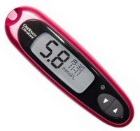 OneTouch Ultra Easy Glucometer (50 Strips, Red)