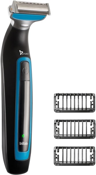 Syska UT1000 Beard & Moustache Trimmer (Black & Blue)
