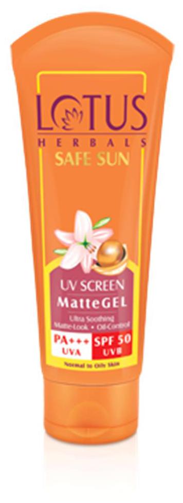 Lotus Herbals UV Screen Matte Gel (50GM, Pack of 2)