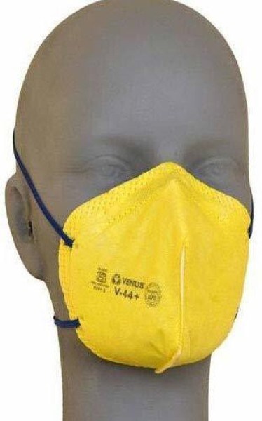 Venus V44+ FFP1 Dust Protection Anti Pollution Mask (Yellow, Pack of 5)