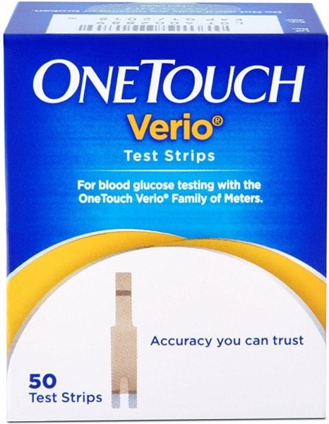 OneTouch Verio Glucometer Strips (50 Strips)