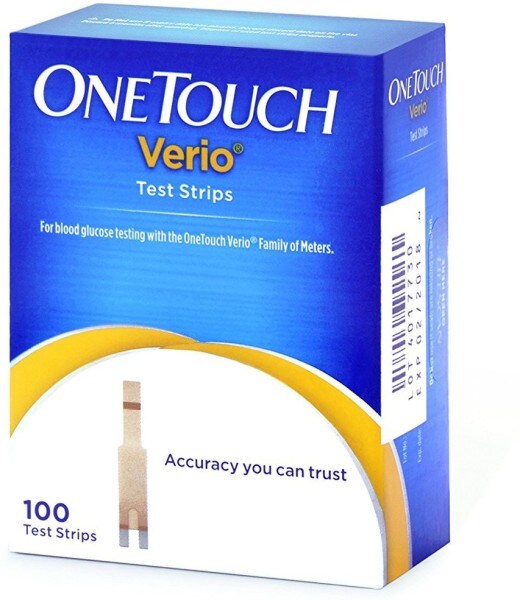 OneTouch Verio Glucometer Strips (100 Strips)