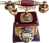 Gooddeals Vintage Operational Cordless Landline Phone (Brown)