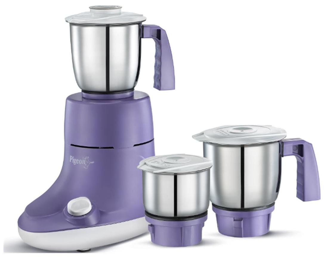 Pigeon Viola 550W Mixer Grinder (Violet, 3 Jar)