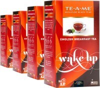 TE-A-ME Wake Up English Breakfast Black Tea (50GM, Pack of 4, 100 Pieces)