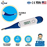 Dr. Trust Waterproof Flexible Tip Digital Thermometer (White)