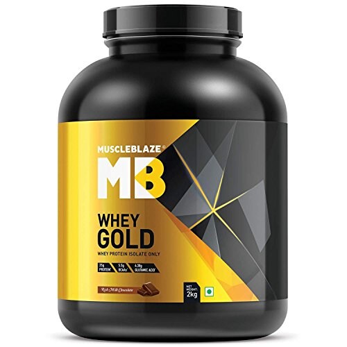 Muscleblaze Whey Gold Protein Isolate (Rich Milk Chocolate, 2KG) Price