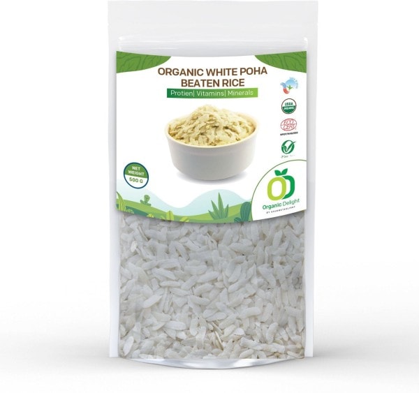 Organic Delight White Poha (500GM)