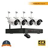 Roborix Wireless Bullet HD Wifi CCTV Security Camera (4 Channel)
