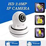 DIY Cam Wireless Dome HD Wifi CCTV Security Camera (White)