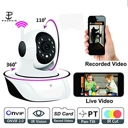 Padraig Wireless IP CCTV Security Camera Price in India, Specifications