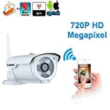 FLOUREON Wireless IP HD CCTV Security Camera (White)