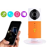 Shopybucket Wireless Night Vision Wifi CCTV Security Camera (Orange)