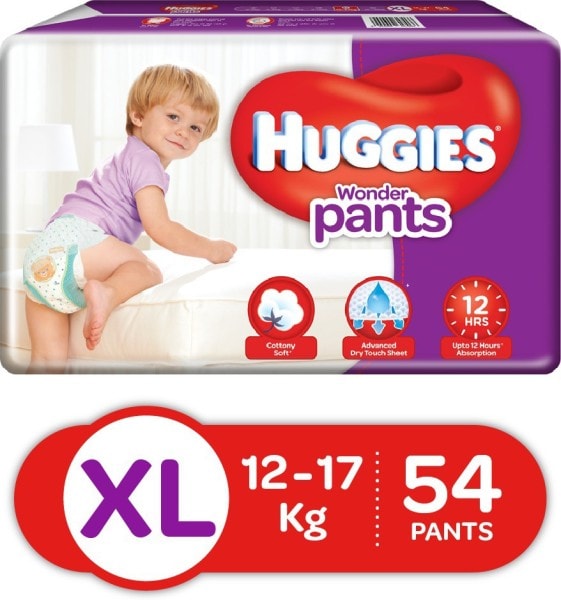 Huggies Wonder Pants Diapers (54 PCS, L) Price in India, Specifications