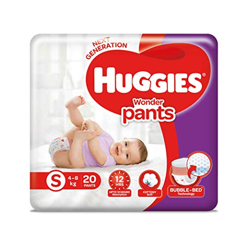 Huggies Wonder Pants Diapers (20 PCS, S) Price in India, Specifications