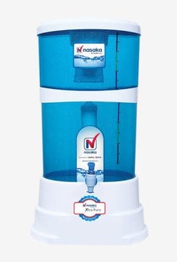 Nasaka Xtra Pure 20L Gravity Based Water Purifier (Blue & White)