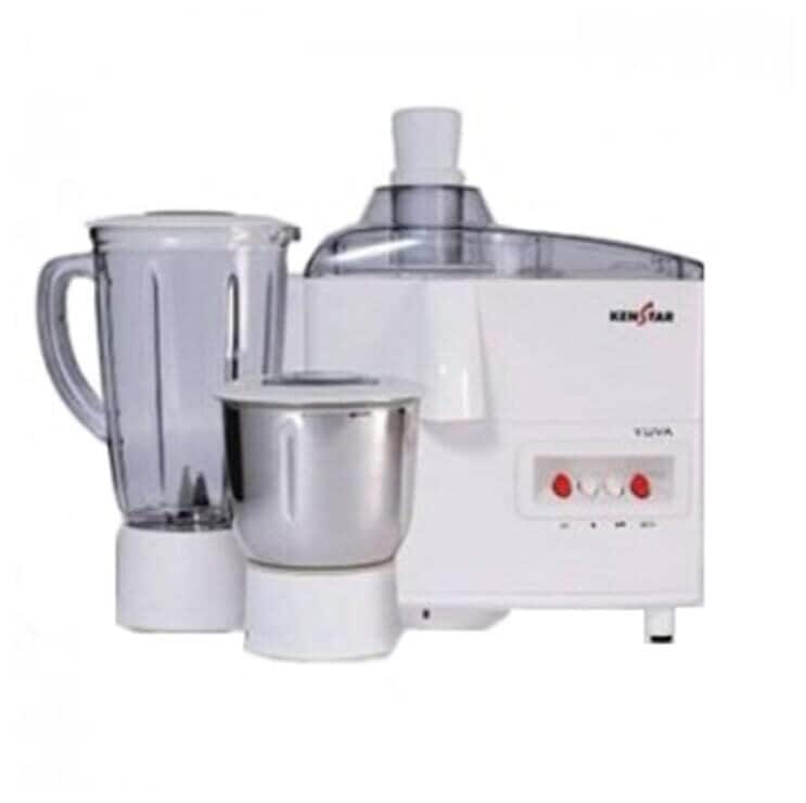 Kenstar Yuva Plus 500W Juicer Mixer Grinder (White, 2 Jar)